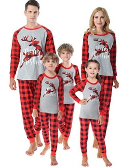 Christmas Matching Family Pajamas For Whole Members Women And Men Pjs 2 Pieces Sleepwear