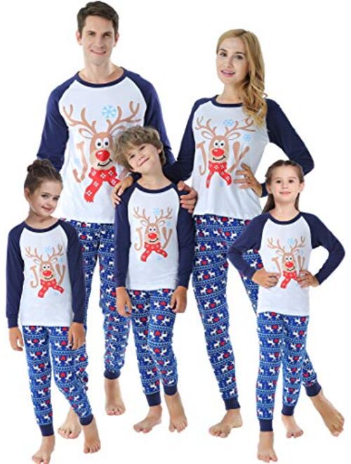 Christmas Matching Family Pajamas For Whole Members Women And Men Pjs 2 Pieces Sleepwear