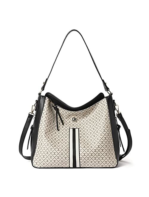 CLUCI Purses and Handbags for Women Leather Hobo Tote Fashion Ladies Crossbody Large Bucket Shoulder Bag