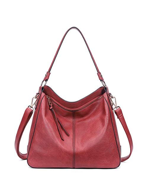 CLUCI Purses and Handbags for Women Leather Hobo Tote Fashion Ladies Crossbody Large Bucket Shoulder Bag