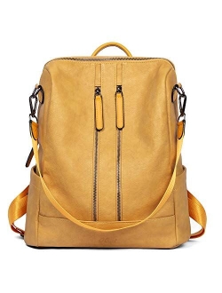 Backpack Purse for Women Leather Fashion Travel Casual Detachable Ladies Covertible Shoulder Bag