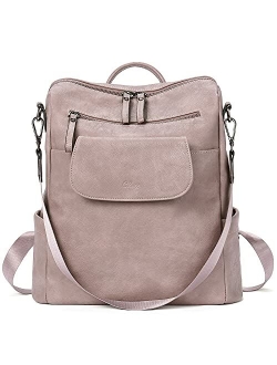 Backpack Purse for Women Fashion Vegan Leather Designer Travel Large Convertible Ladies Shoulder Bags