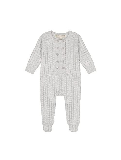 Layette Baby Cable Knit Sweater Romper