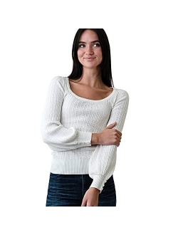 Women's Classic Long Sleeve Pullover Sweater