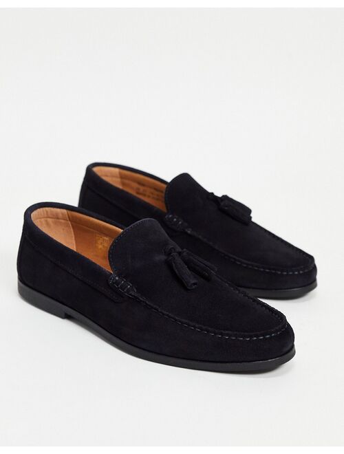 River Island tassel loafer in navy