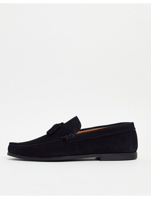 River Island tassel loafer in navy