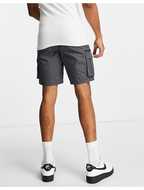 River Island cargo shorts in gray