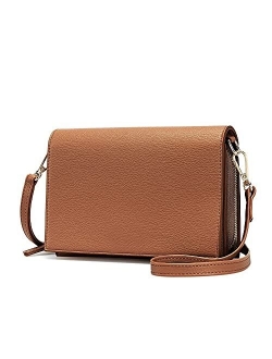 Crossbody Bag for Women Small Purses with Adjustable Strap Vegan Leather Flap Lightweight Shoulder Handbags