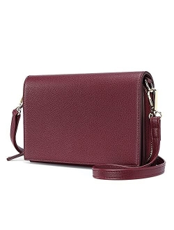 Crossbody Bag for Women Small Purses with Adjustable Strap Vegan Leather Flap Lightweight Shoulder Handbags