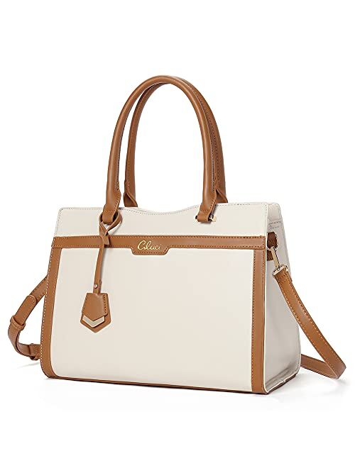 CLUCI Satchel Purses and Handbags for Women Leather Totes Designer Ladies Crossbody Shoulder Bag