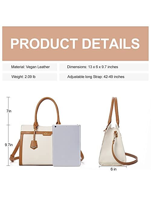 CLUCI Satchel Purses and Handbags for Women Leather Totes Designer Ladies Crossbody Shoulder Bag