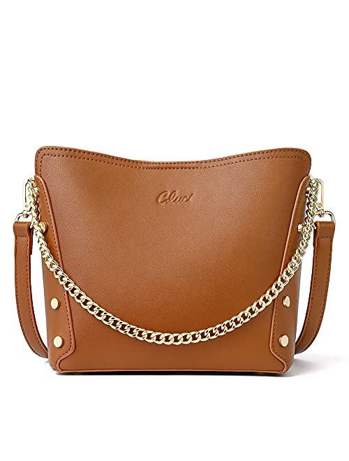 CLUCI Hobo Bags for Women Vegan Leather Crossbody Purses and Handbags Medium Designer Ladies Shoulder Bucket Bag