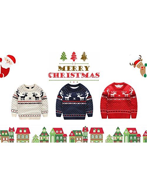 MULLSAN Children's Fireplace Lovely Sweater for Christmas Best Gift