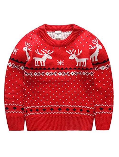 MULLSAN Children's Fireplace Lovely Sweater for Christmas Best Gift