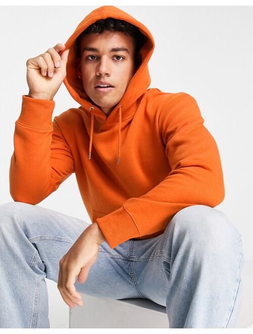 Jack & Jones Essentials oversize hoodie in orange