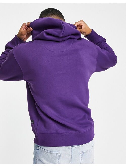 Jack & Jones Essentials oversize hoodie in purple