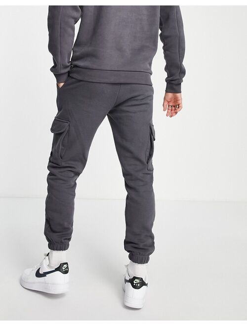 Jack & Jones Core cargo sweatpants in gray - part of a set