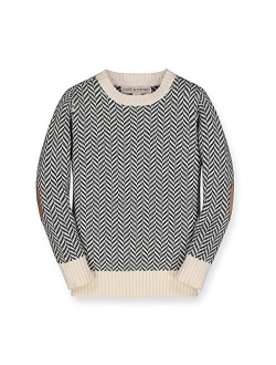 Boys' Long Sleeve Crew Neck Pullover Sweater