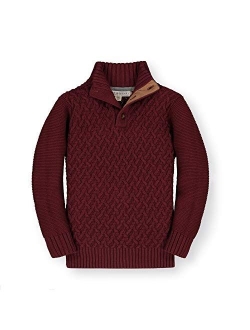 Boys' Long Sleeve Mock Neck Sweater