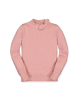 Girls' Long Sleeve Rib Knit Sweater Top