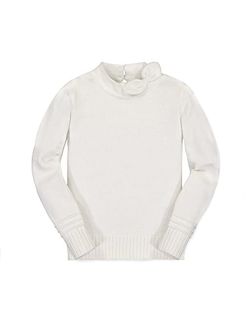 Hope & Henry Girls' Long Sleeve Rib Knit Sweater Top