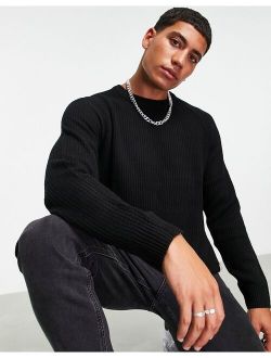 Originals ribbed sweater in black