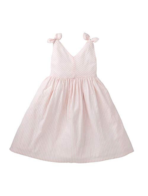 Hope & Henry Girls' Dress with Bow Front