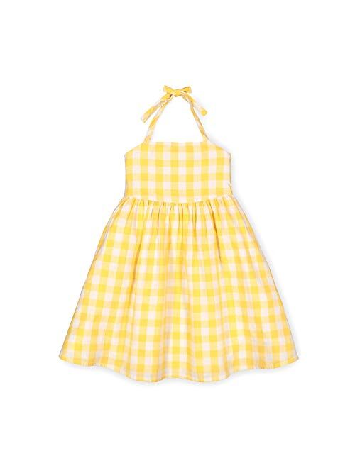 Hope & Henry Girls' Dress with Bow Front