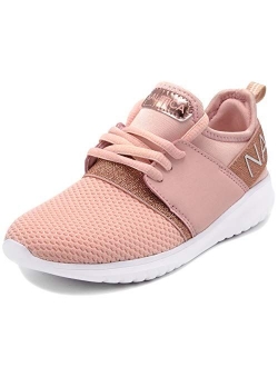 Kids Girls Metallic Fashion Sneaker Lace-Up Athletic Running Shoe I kappil I (Big Kid - Little Kid - Toddler)