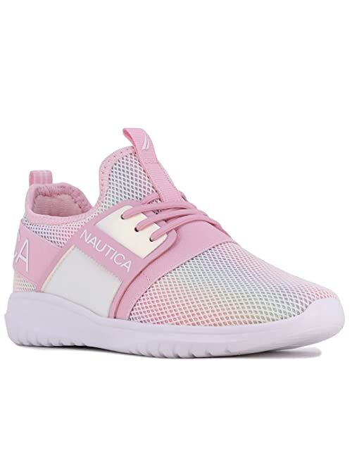 Nautica Kids Girls Metallic Fashion Sneaker Lace-Up Athletic Running Shoe I kappil I (Big Kid - Little Kid - Toddler)