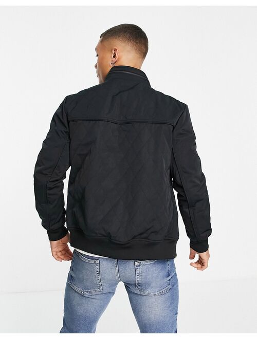 River Island quilted jacket in black