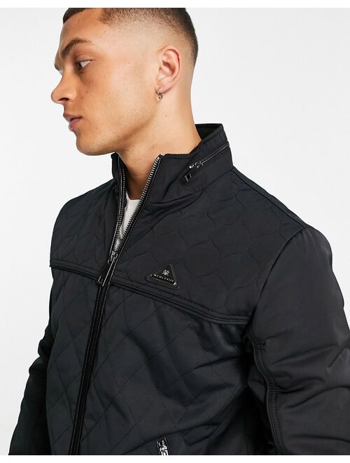 River Island quilted jacket in black