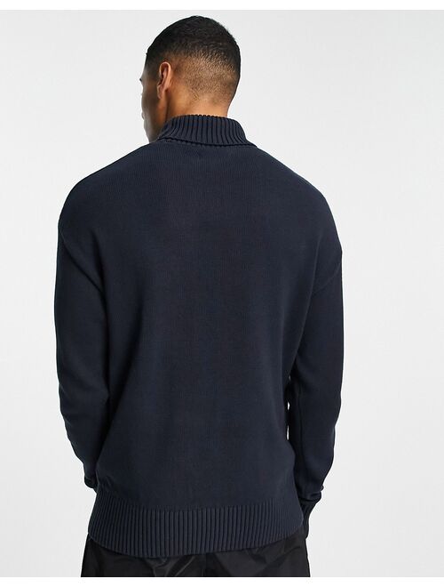 Jack & Jones Originals AW high neck sweater in navy