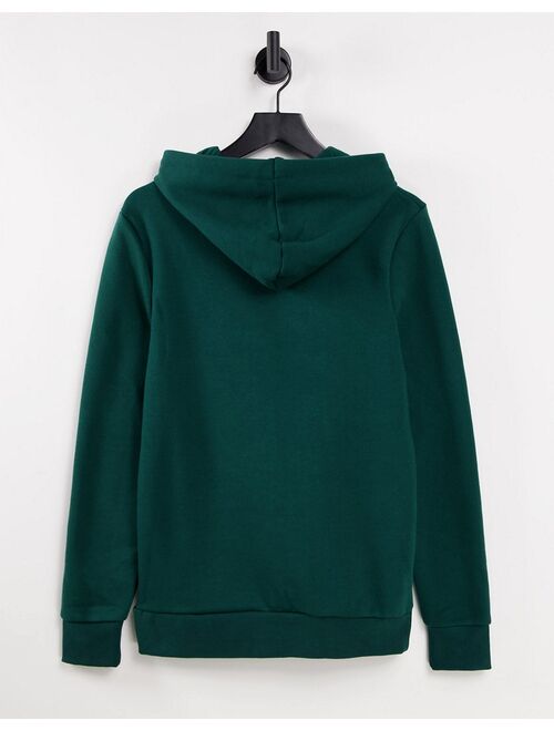 River Island RI muscle fit hoodie in green