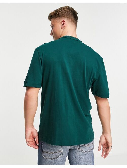 River Island t-shirt with icon embroidery in green