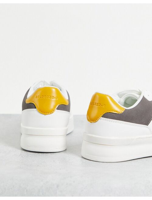 River Island color block sneakers in white