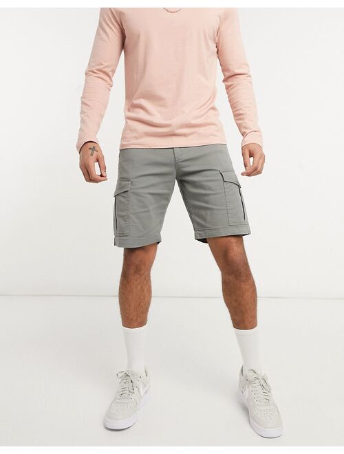 Jack & Jones Intelligence cargo shorts in gray