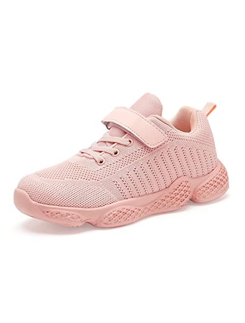 Buy YAVY Kids Sneakers Boys Velcro Tennis Shoes Girls Fashion Athletic ...