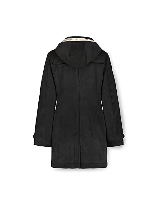 Hope & Henry Women's Toggle Duffle Coat with Detachable Hood