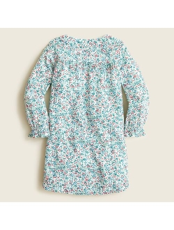 Girls' long-sleeve printed nightgown