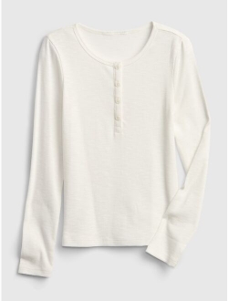 Kids Ribbed Henley