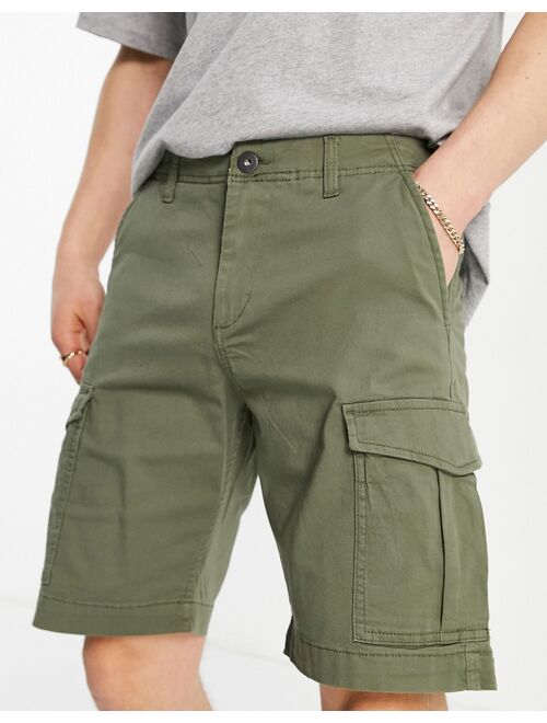 Jack & Jones Intelligence cargo shorts in khaki