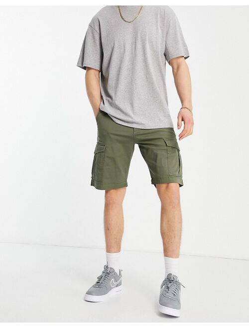 Jack & Jones Intelligence cargo shorts in khaki