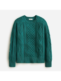 Boys' cable-knit fisherman sweater