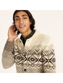 Fair Isle chore jacket in wool