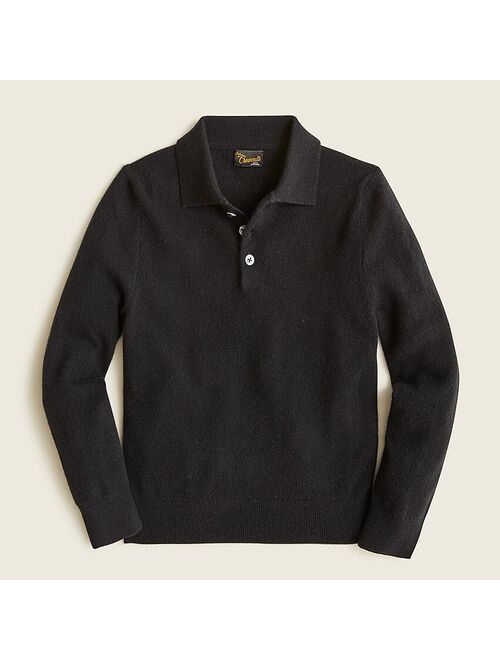 J.Crew Kids' long-sleeve cashmere polo shirt