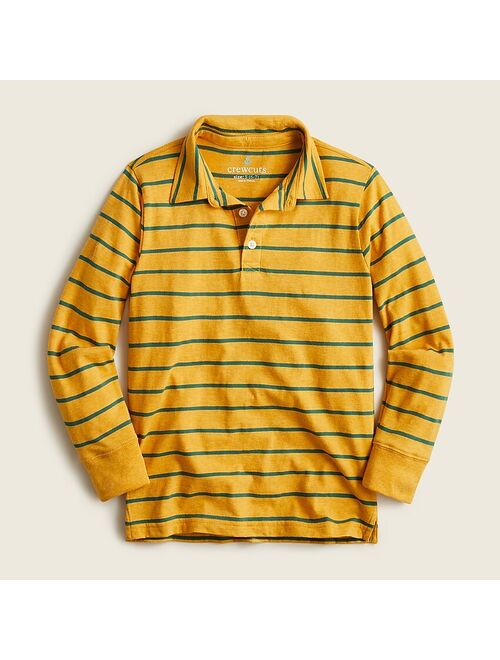 J.Crew Boys' long-sleeve polo shirt in slim stripe