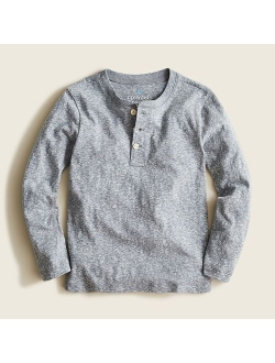 Boys' long-sleeve henley T-shirt