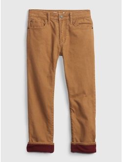 Kids Lined Straight Jeans with Washwell