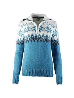 Women's Myking Pullover Sweater of 100% Air-Spun Merino Wool